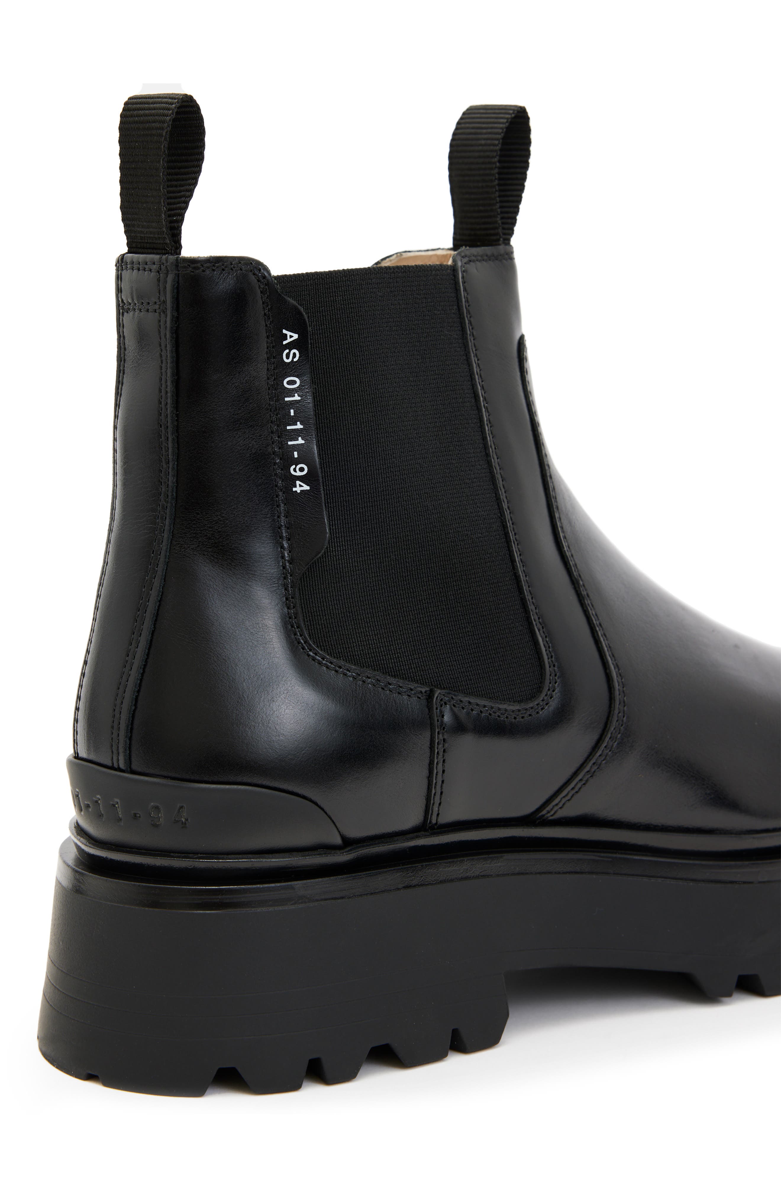 AllSaints Arlo Lug Chelsea Boot, Alternate, color, 