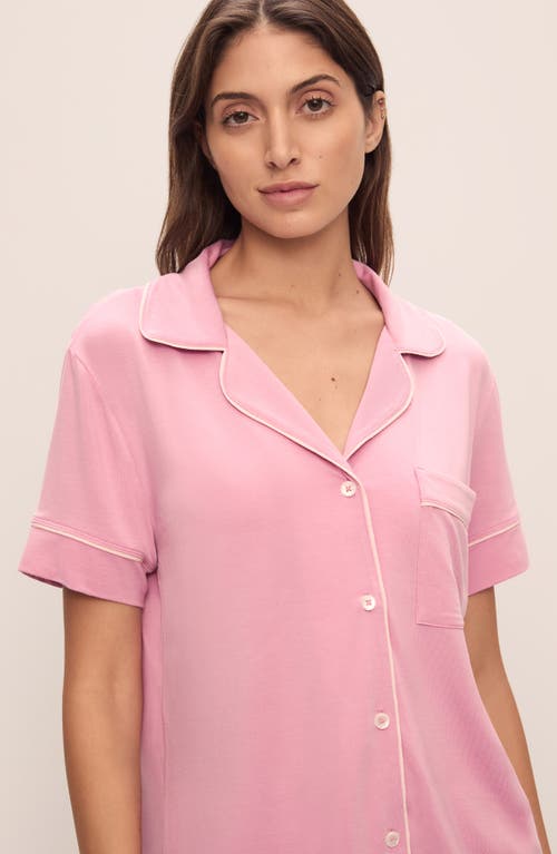 Eberjey Gisele Relaxed Pj Set In Rose Quartz In Rose Quartz/petal