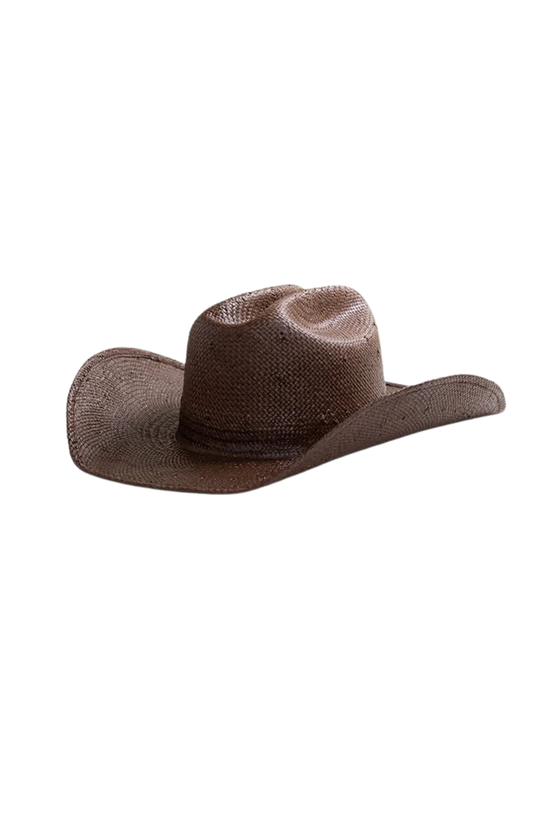 DESERI Straw Western Hat, Main, color, Brown