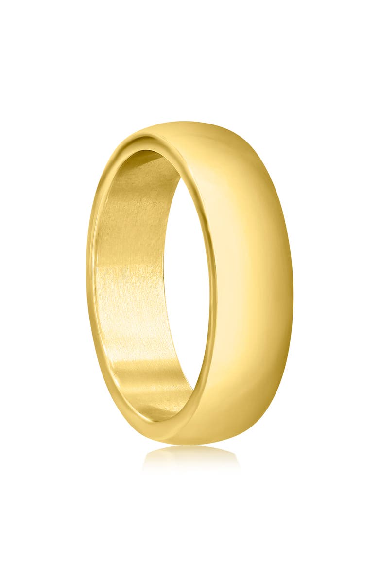 Men's Stainless Steel Ring, Alternate, color, GOLD