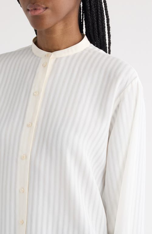 CHLOÉ CHLOÉ TONAL STRIPE BUTTON-UP SHIRT