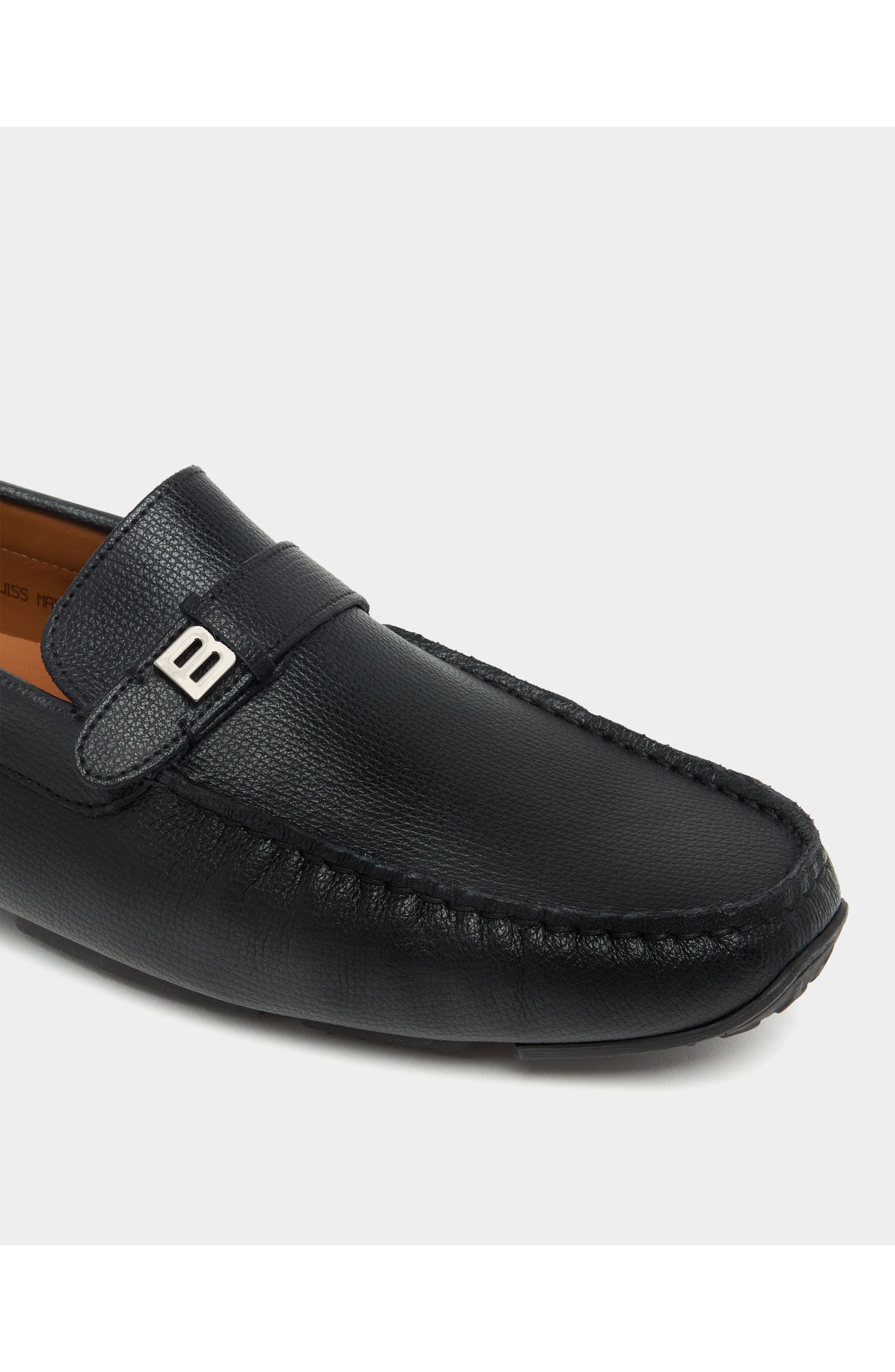 Bally Pilot Driver in Grained Leather, Alternate, color, 