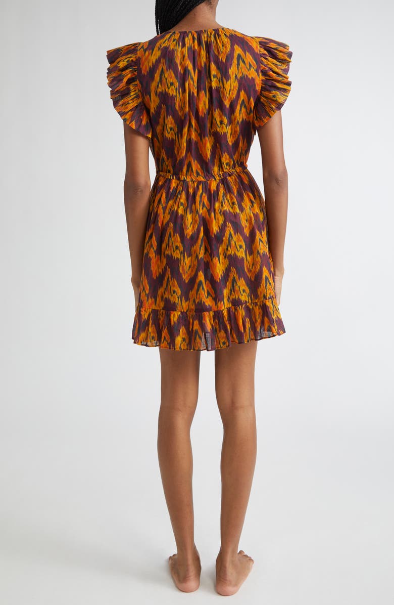 Ulla Johnson Kalina Cover-Up Minidress, Alternate, color, Terra