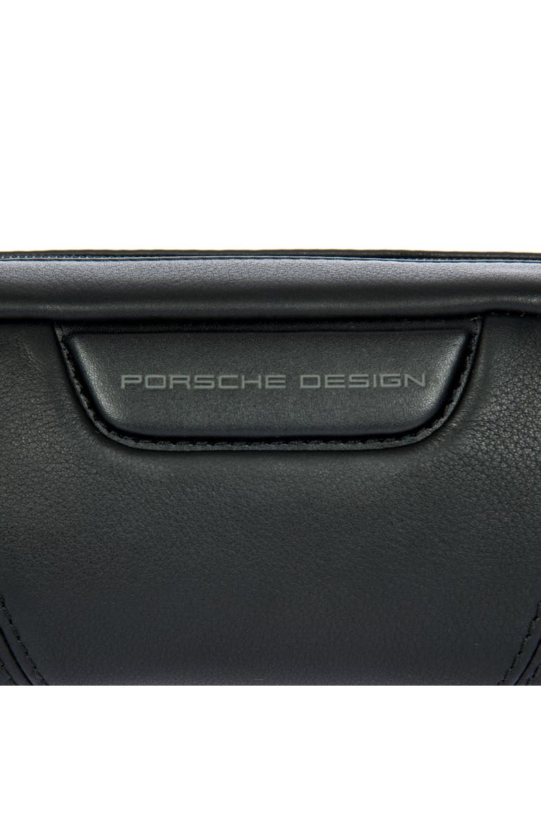 Porsche Design Roadster Leather EVO Accessory Pouch, Alternate, color, Black