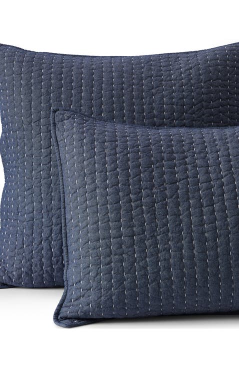 Seed Stitch Quilted Pillow Sham