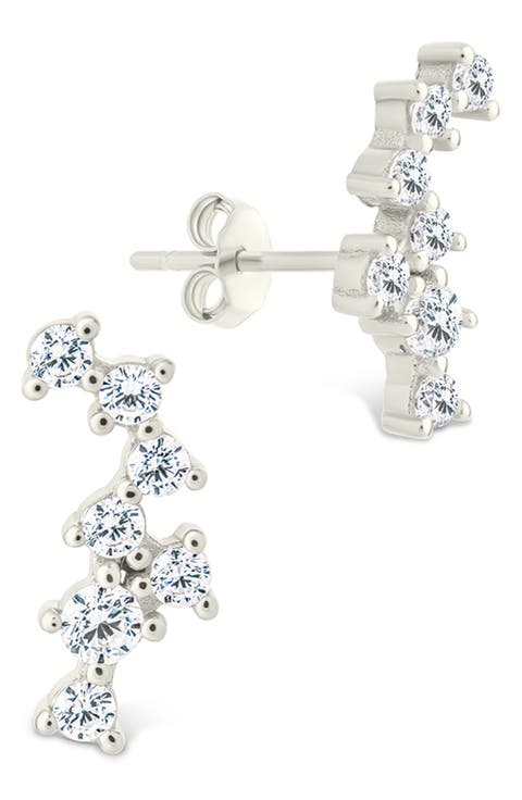 Cubic Zirconia Ear Crawlers