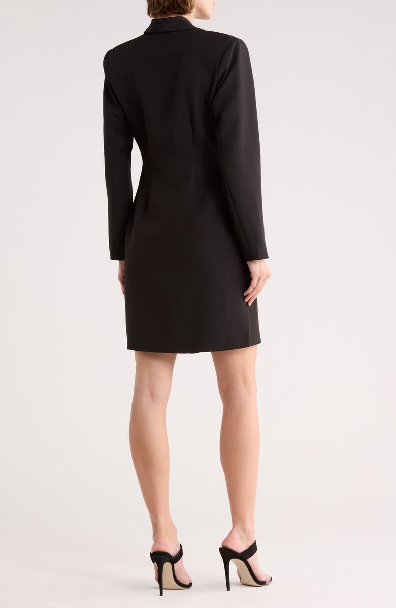 AREA STARS Evangelista Long Sleeve Blazer Dress, Alternate, color, Black