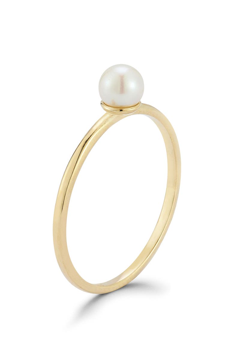 Ember Fine Jewelry 14K Gold Freshwater Pearl Ring, Alternate, color, Gold