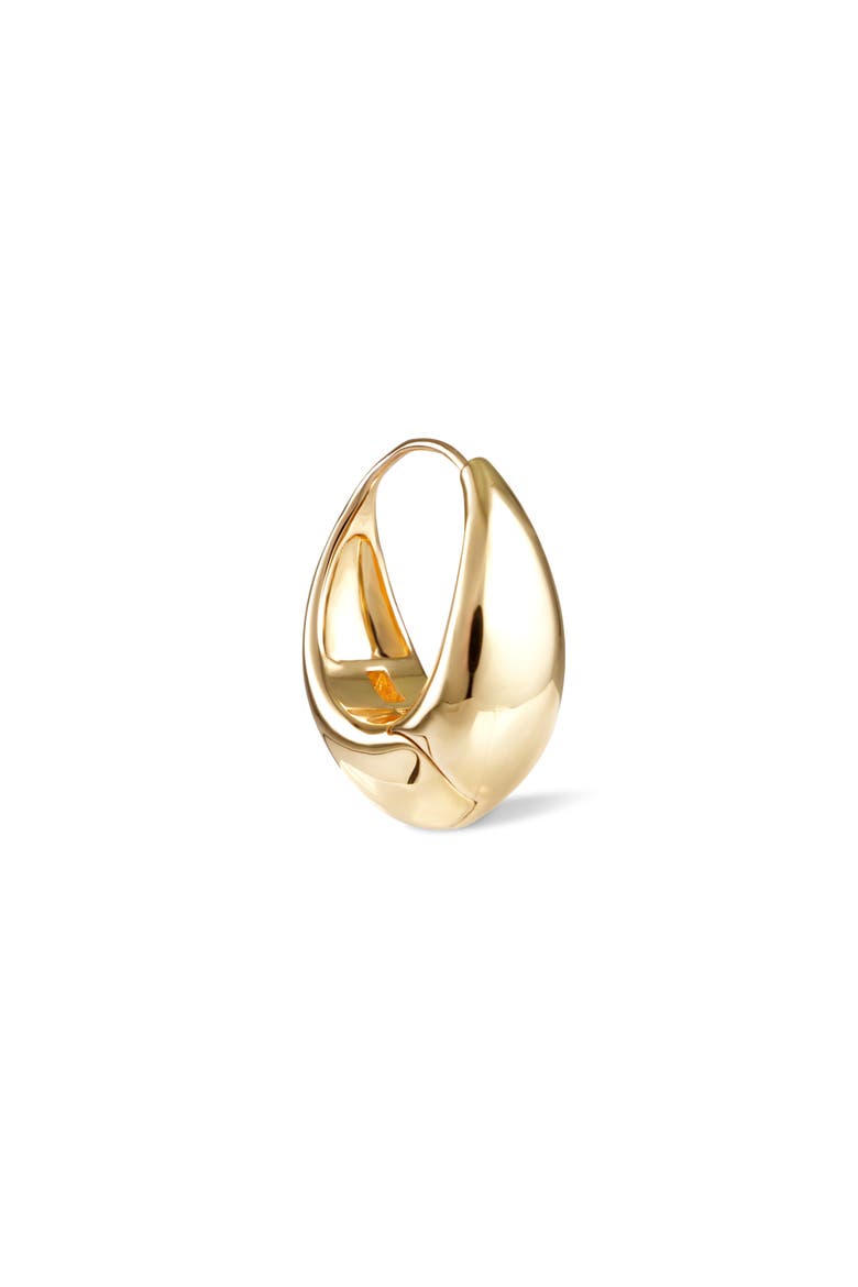 Drop Hoop Earrings, Alternate, color, Gold