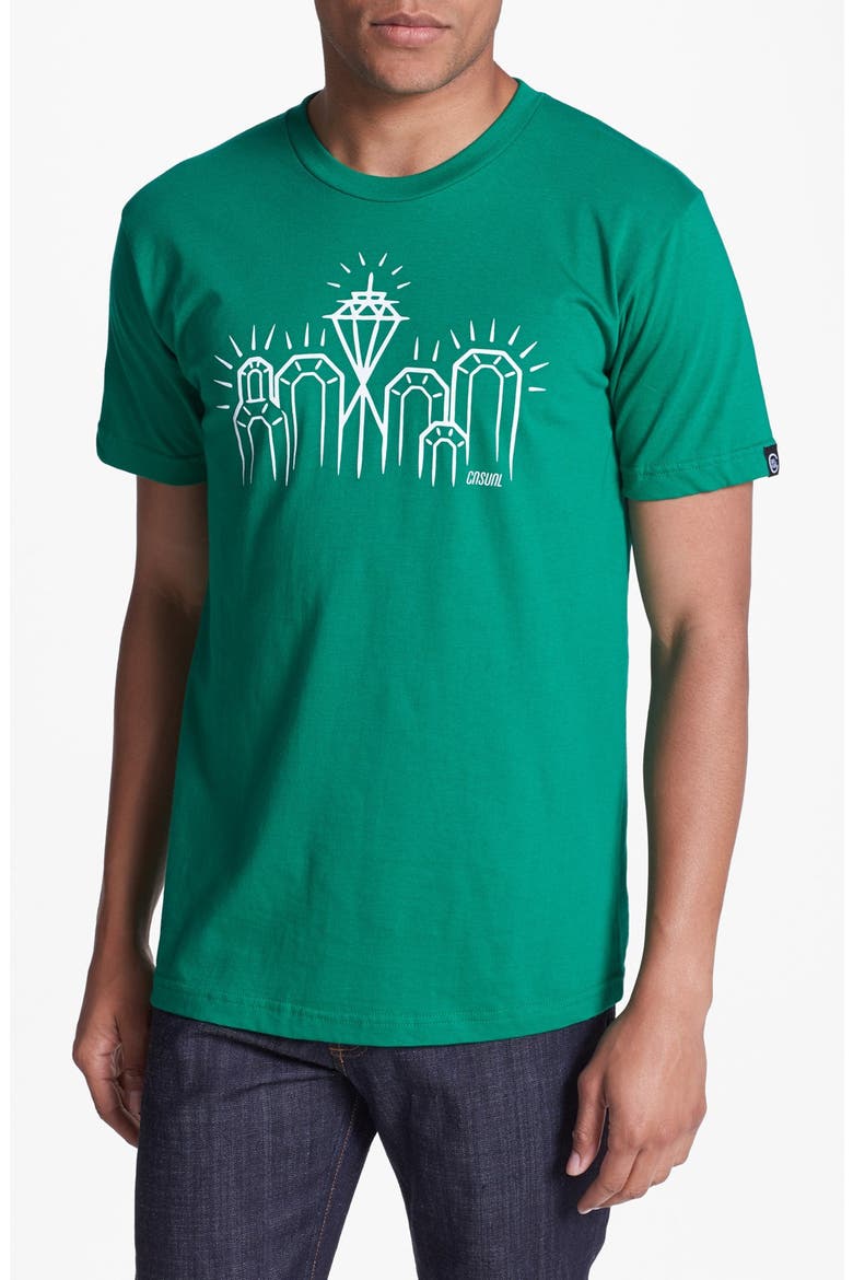 'Emerald City' Graphic T-Shirt, Main, color, KELLY GREEN