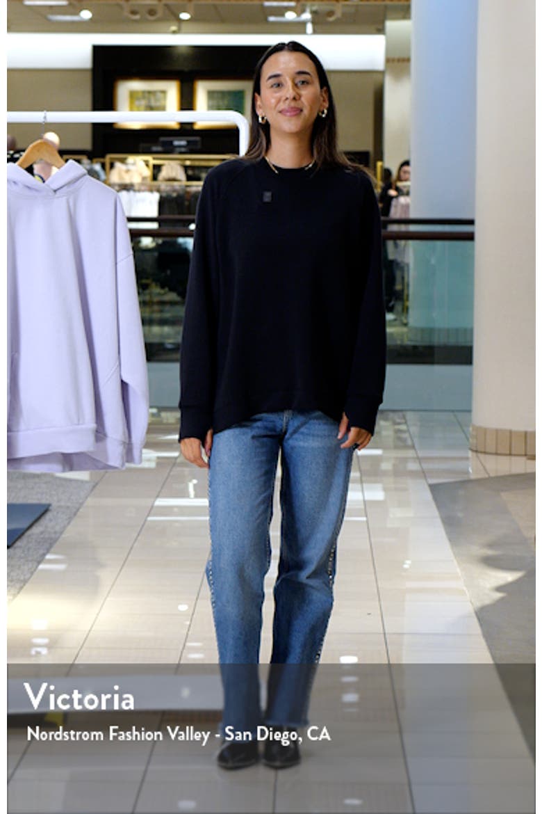 Soft Scuba Knit Oversize Crewneck Sweatshirt video