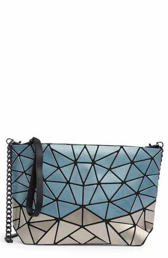 Two Tone Faux Leather Clutch