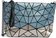 PATRIZIA LUCA Two Tone Faux Leather Clutch