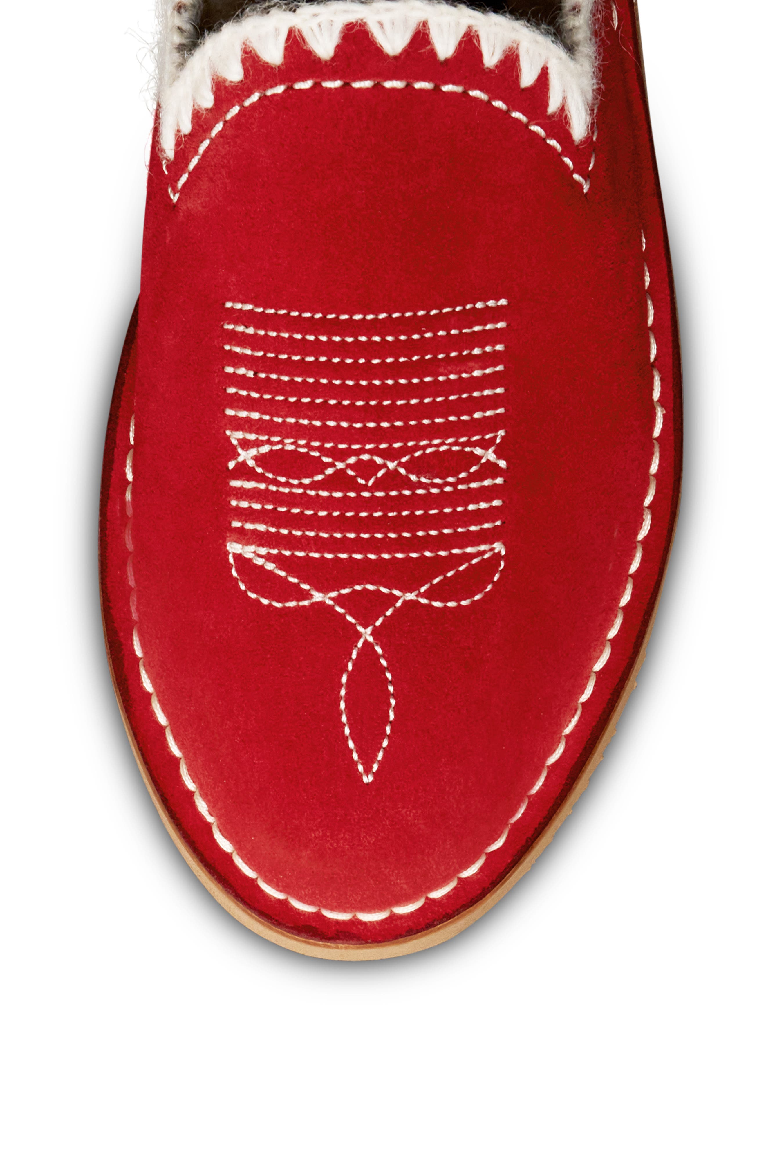 The Olivia Mule, Alternate, color, CHERRY