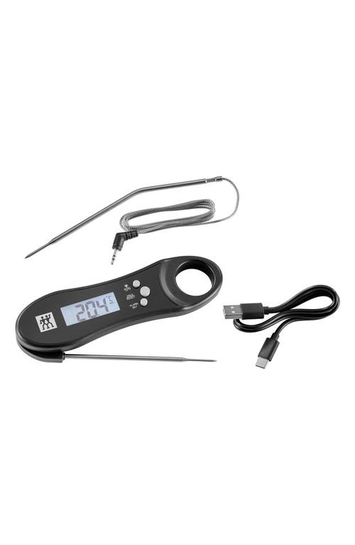 Zwilling Bbq+ Dual Probe Digital Thermometer In Black