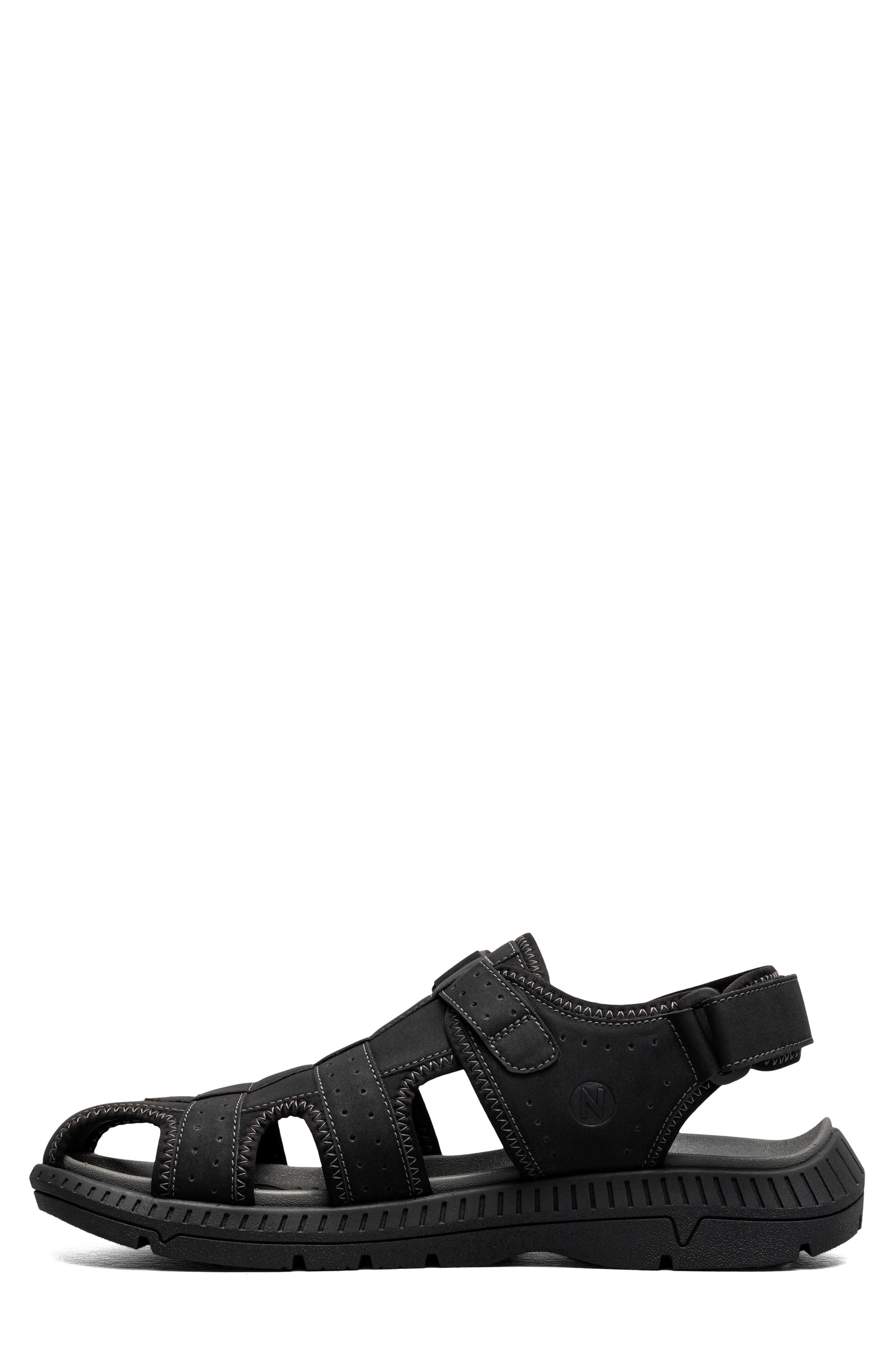 NUNN BUSH Laguna Fisherman Sandal, Alternate, color, Black