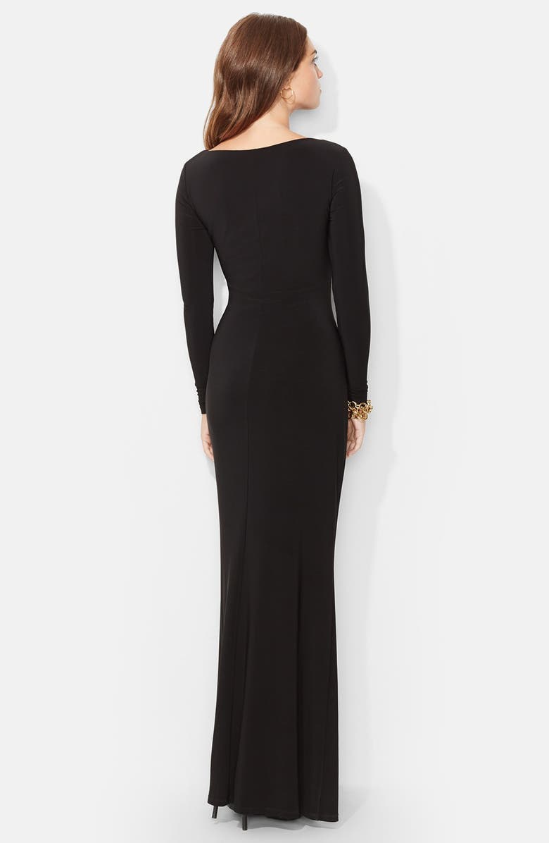 Lauren Ralph Lauren Two-Tone Jersey Gown, Alternate, color,