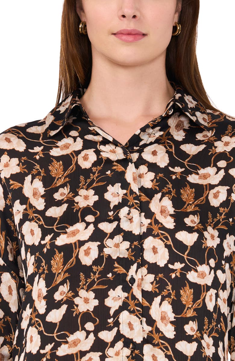 Parker The Parker Long Sleeve Button-Up Top, Alternate, color, Rich Black