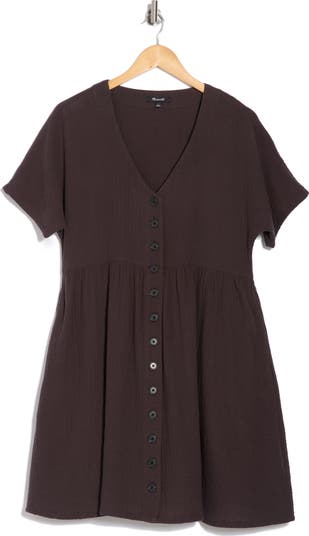 Lightspun Button Front Minidress