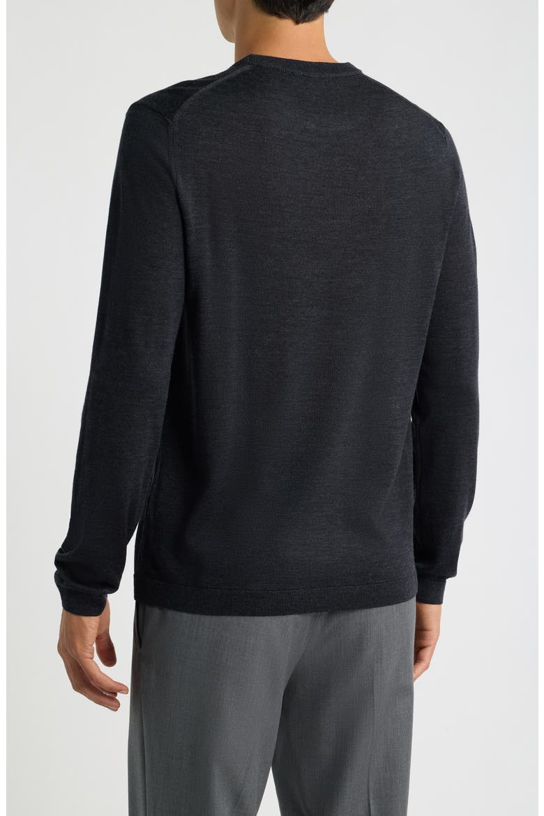 Wool & Silk Crewneck Sweater, Alternate, color, CHARCOAL