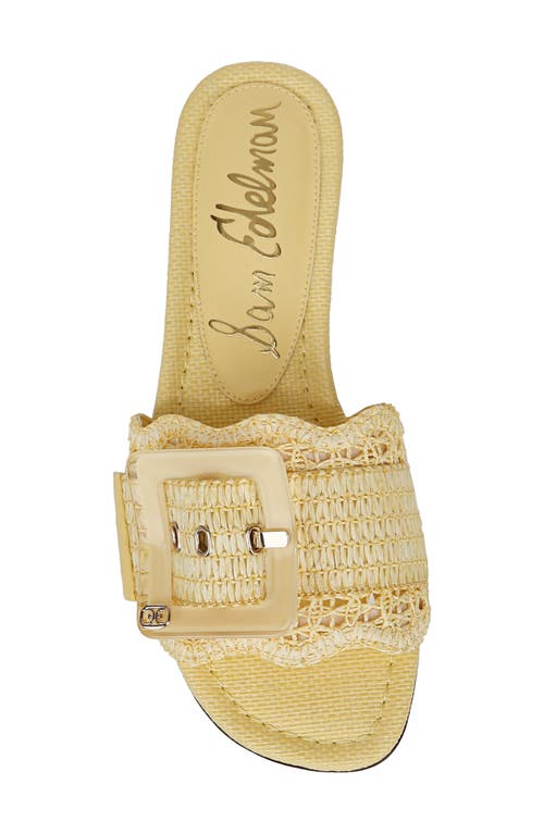 SAM EDELMAN SAM EDELMAN BAMBI RAFFIA BUCKLE SLIDE SANDAL