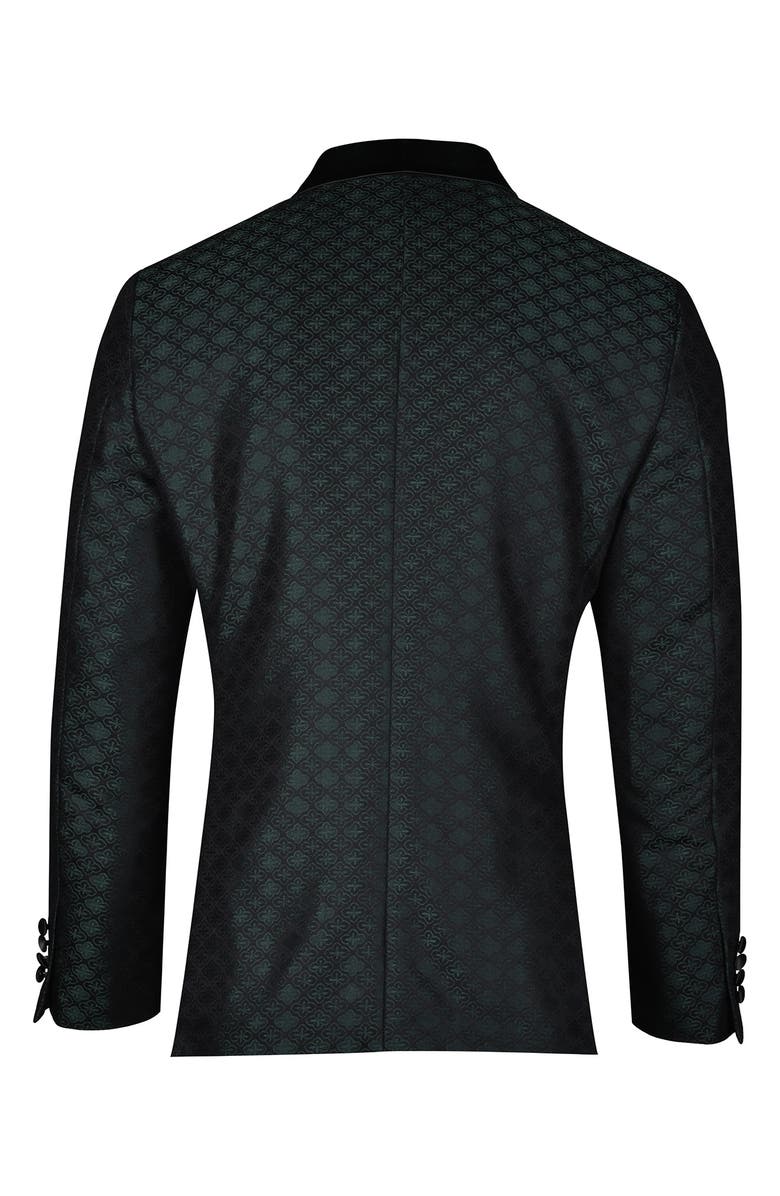 SAVILE ROW CO Shawl Collar One Button Printed Sportcoat, Alternate, color, 