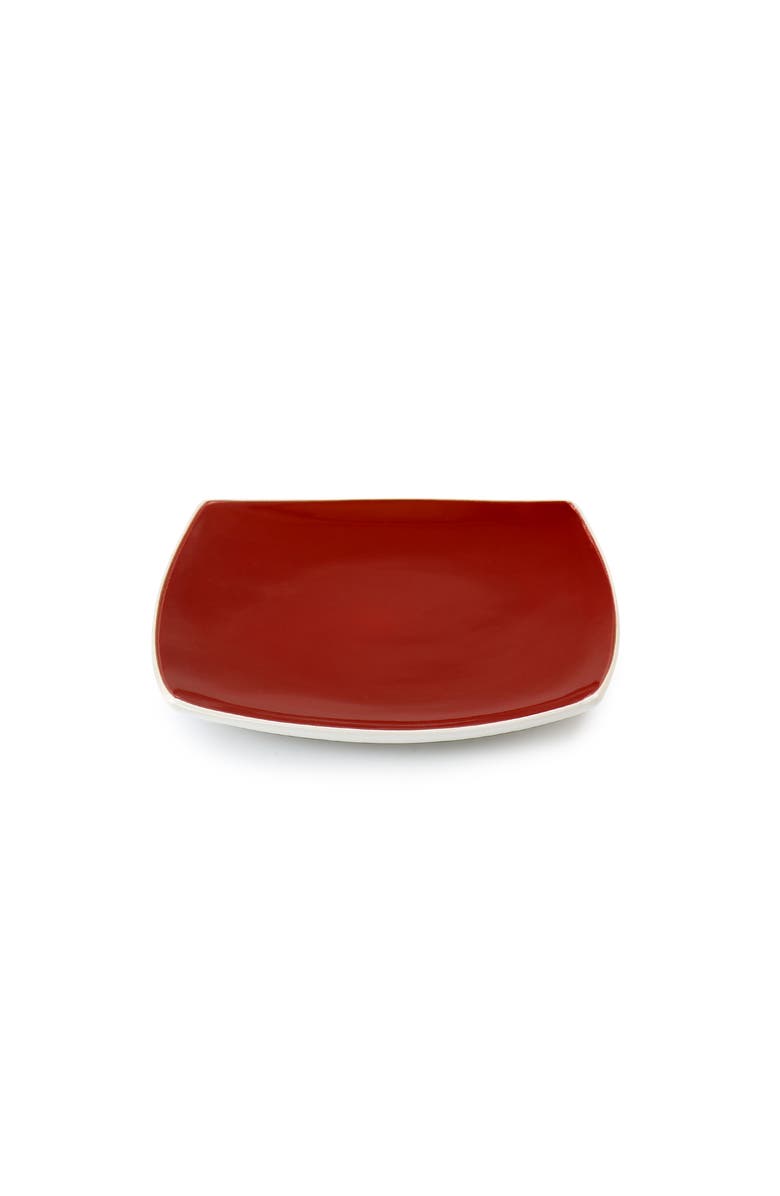 Gibson Elite 16 Piece Stoneware Dinnerware Set, Alternate, color, Red