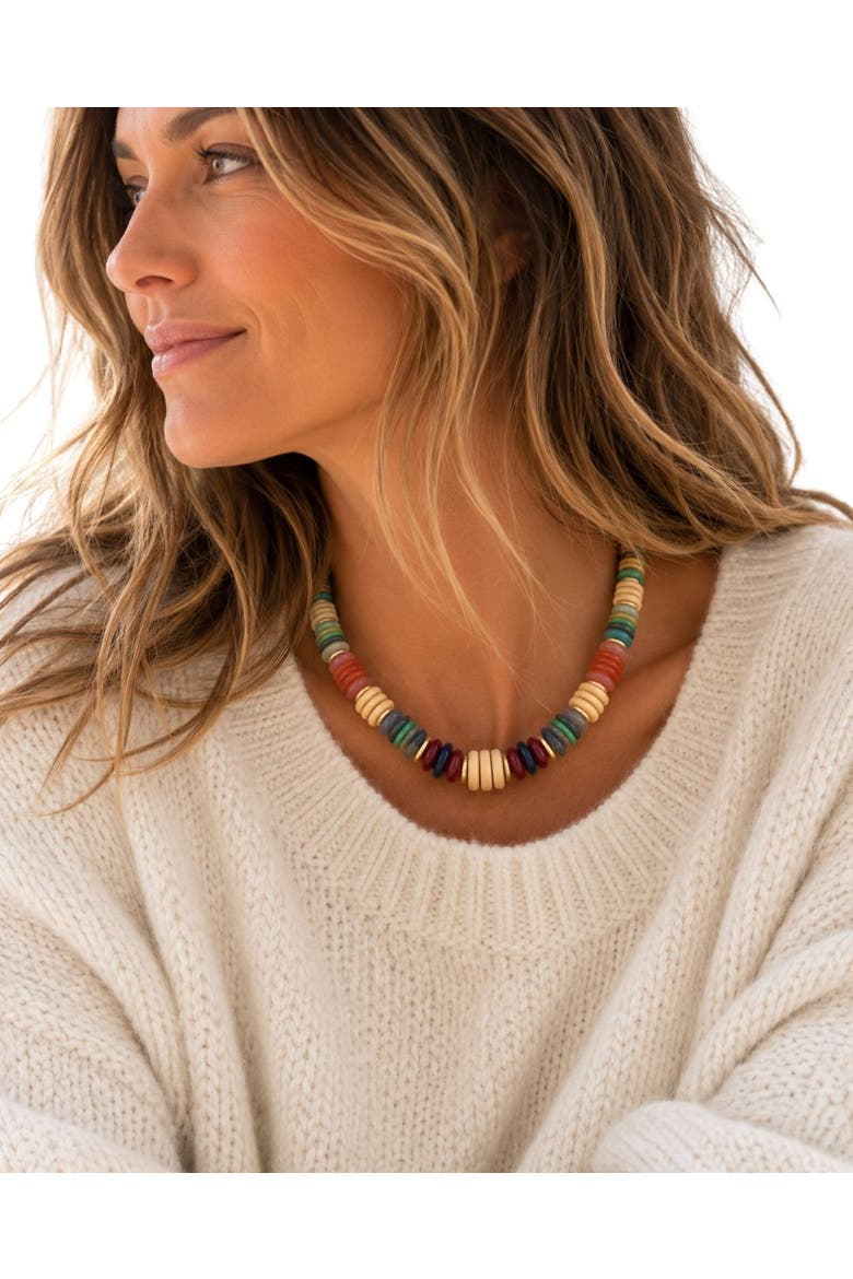 Mountain Retreat Necklace, Main, color, Brown