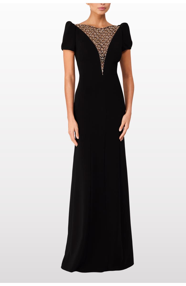 Jenny Packham Empress puff-sleeve crystal-embellished maxi dress, Alternate, color,