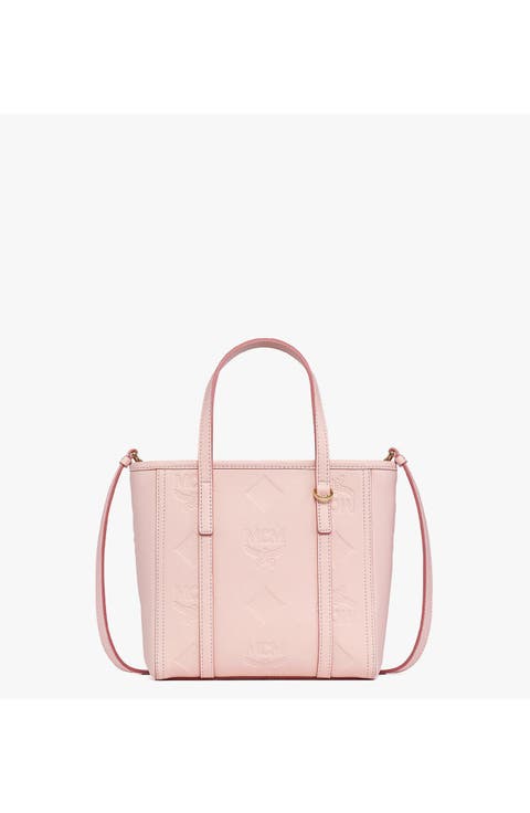 Mini Toni Top-Zip Shopper in Maxi Monogram Leather