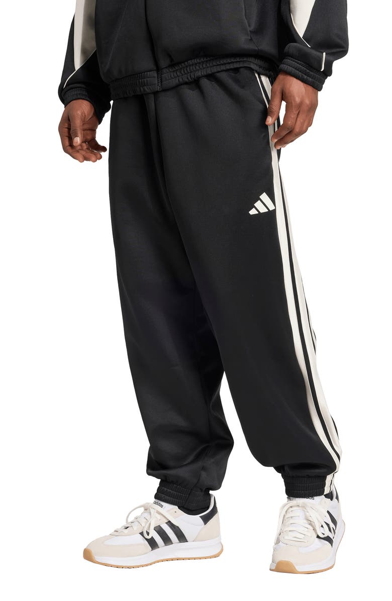 adidas Stadium Track Pants, Main, color, Black/ Off White