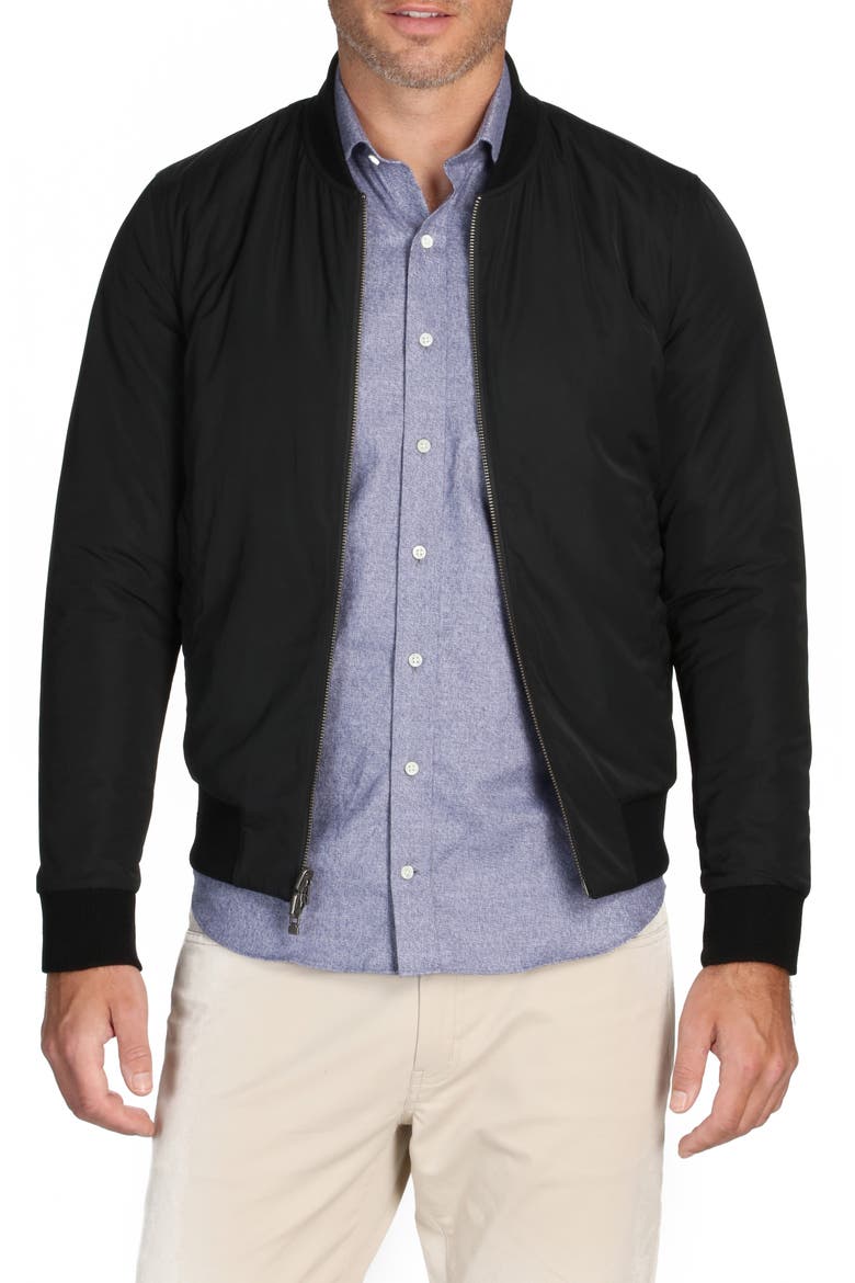 Mitchell Water Resistant Reversible Jacket, Main, color, BLACK/ BLACK