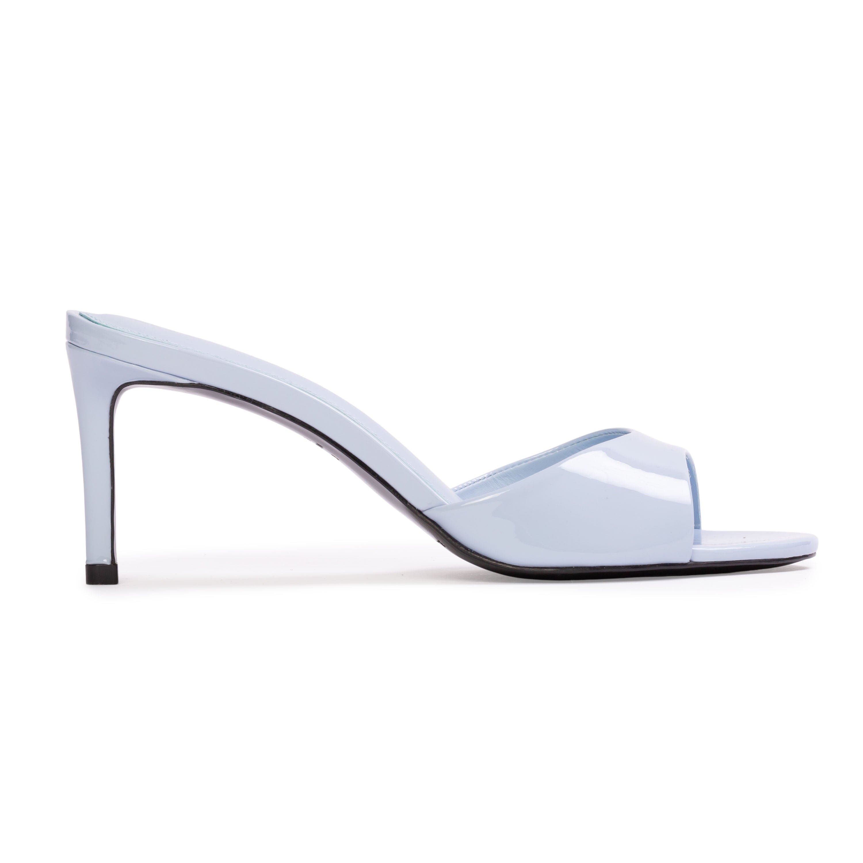 BLACK SUEDE STUDIO Freddie 65 Mule, Main, color, Sky Blue Patent Leather