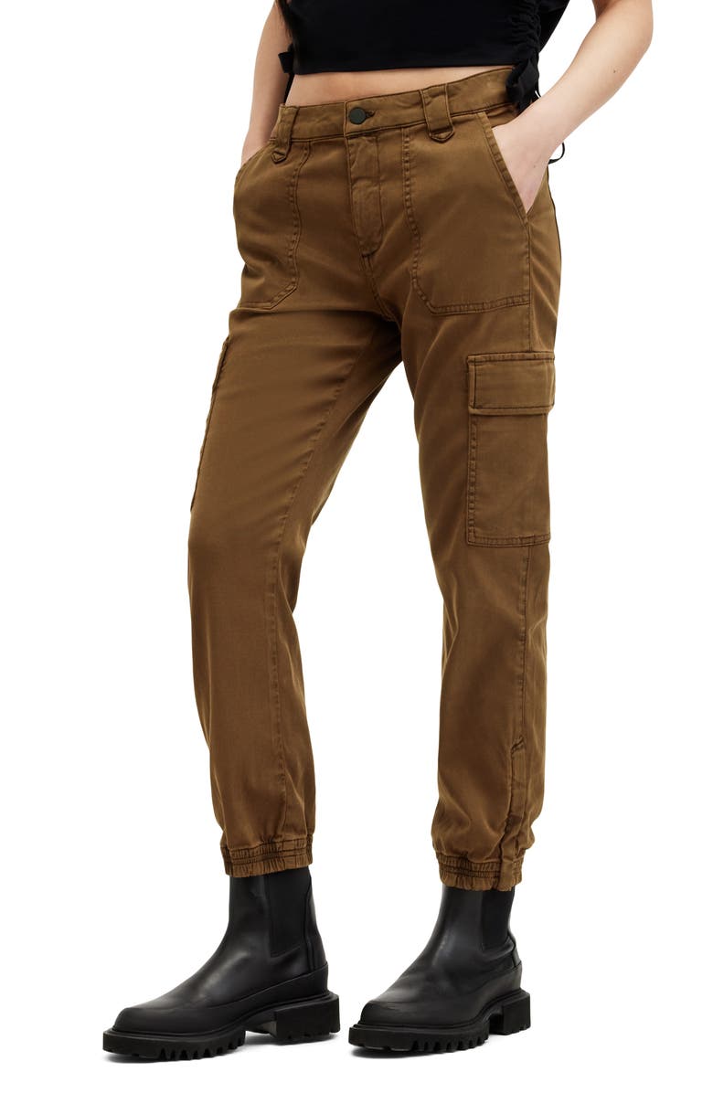 AllSaints Nola Twill Cargo Joggers, Alternate, color, 
