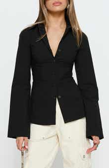 Lesper Tie Back Cotton Top