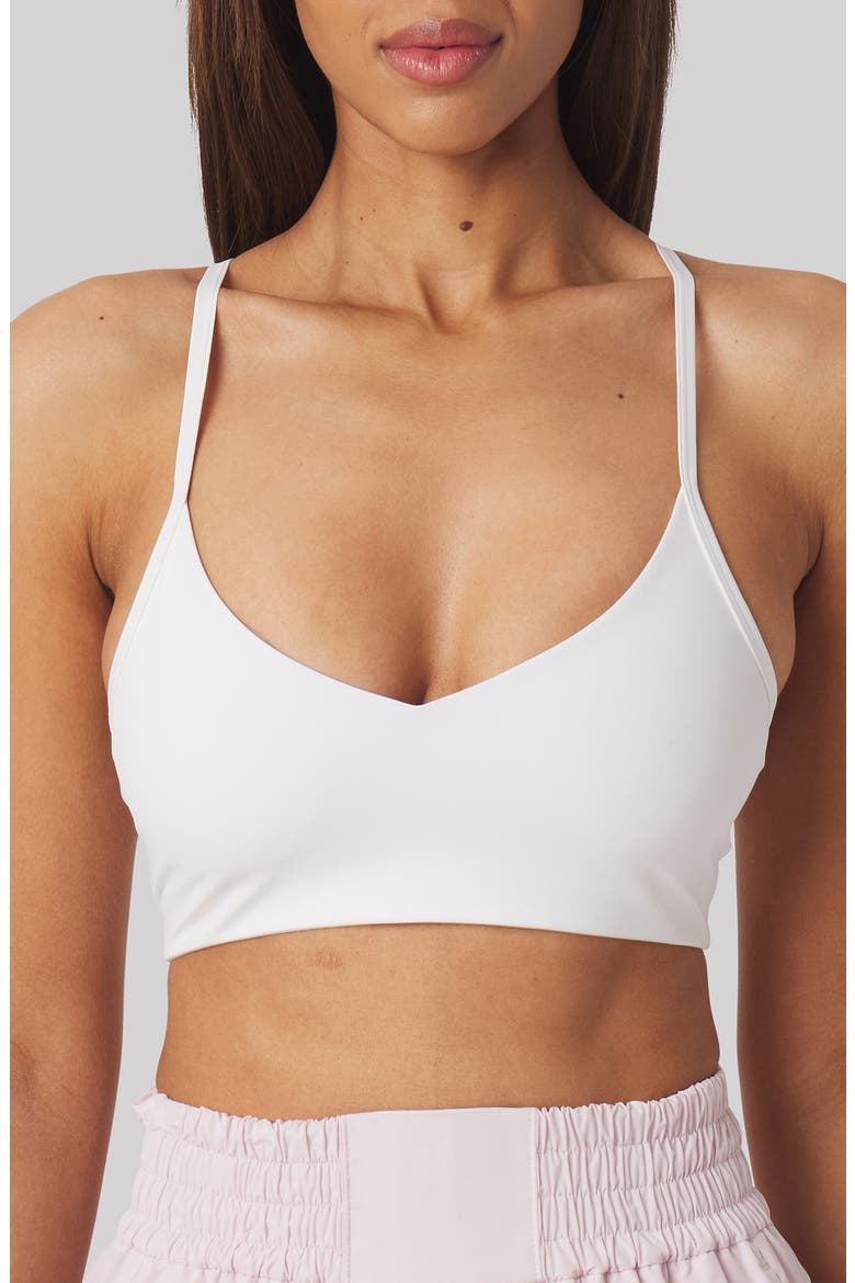 Isla Sports Bra, Main, color, WHITE