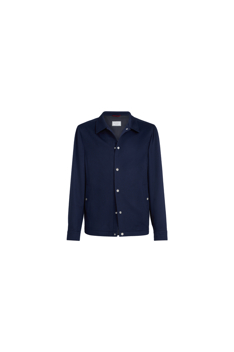 Lightweight cashmere flannel outerwear jacket, Alternate, color, Royale Blue