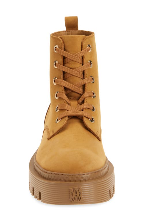 Amiri Ma Jumbo Suede Ankle Boots In Wheat