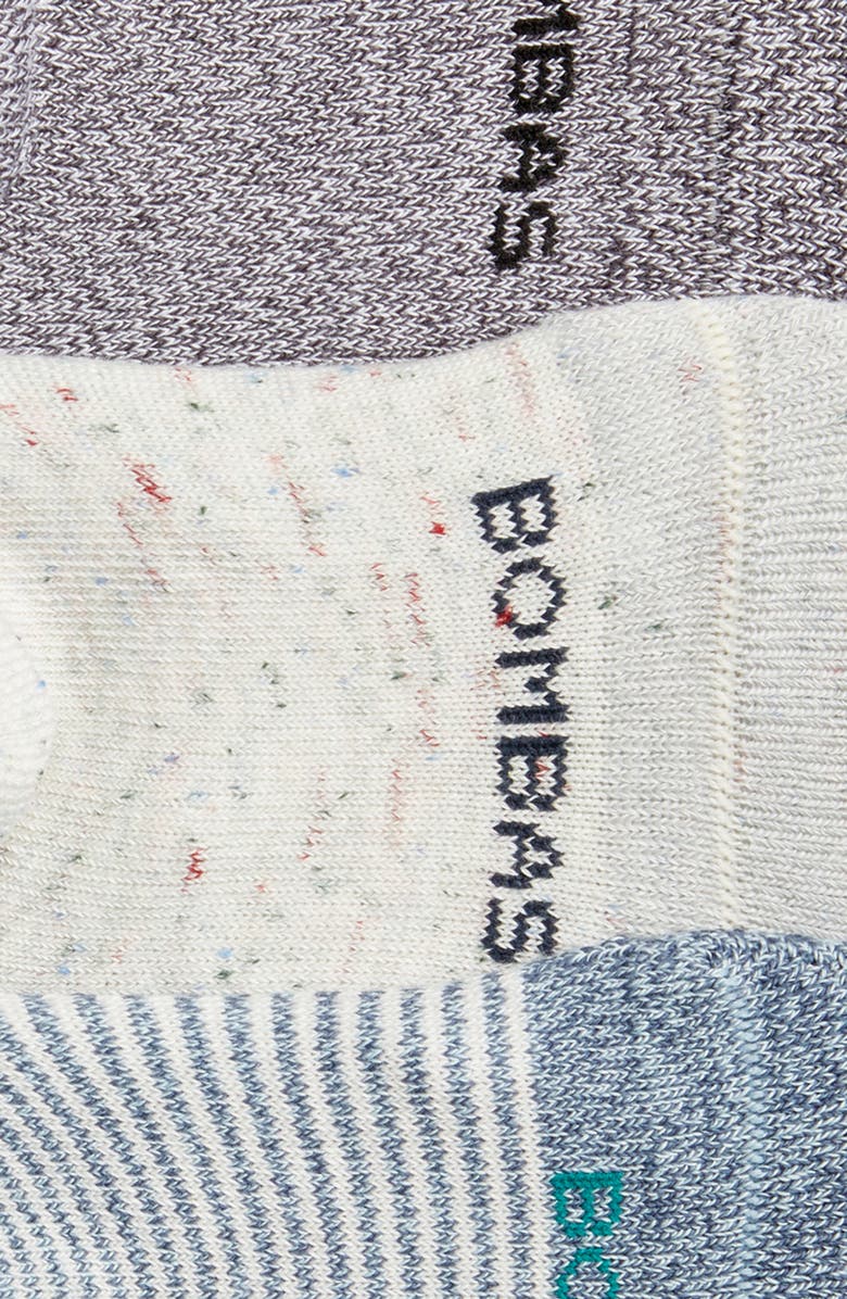 Bombas Assorted 3-Pack Cushion No-Show Socks, Alternate, color, 