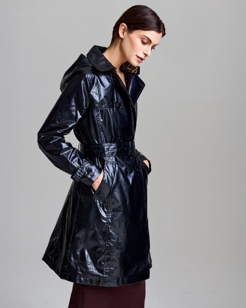 Jane Post Downtown Rain Trench In Black