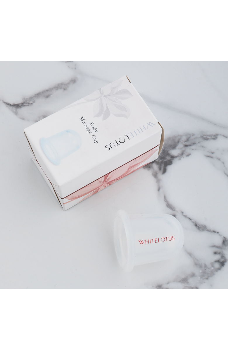 White Lotus Beauty Premium Jade Roller & Body Sculpting Cupping Kit, Alternate, color, White