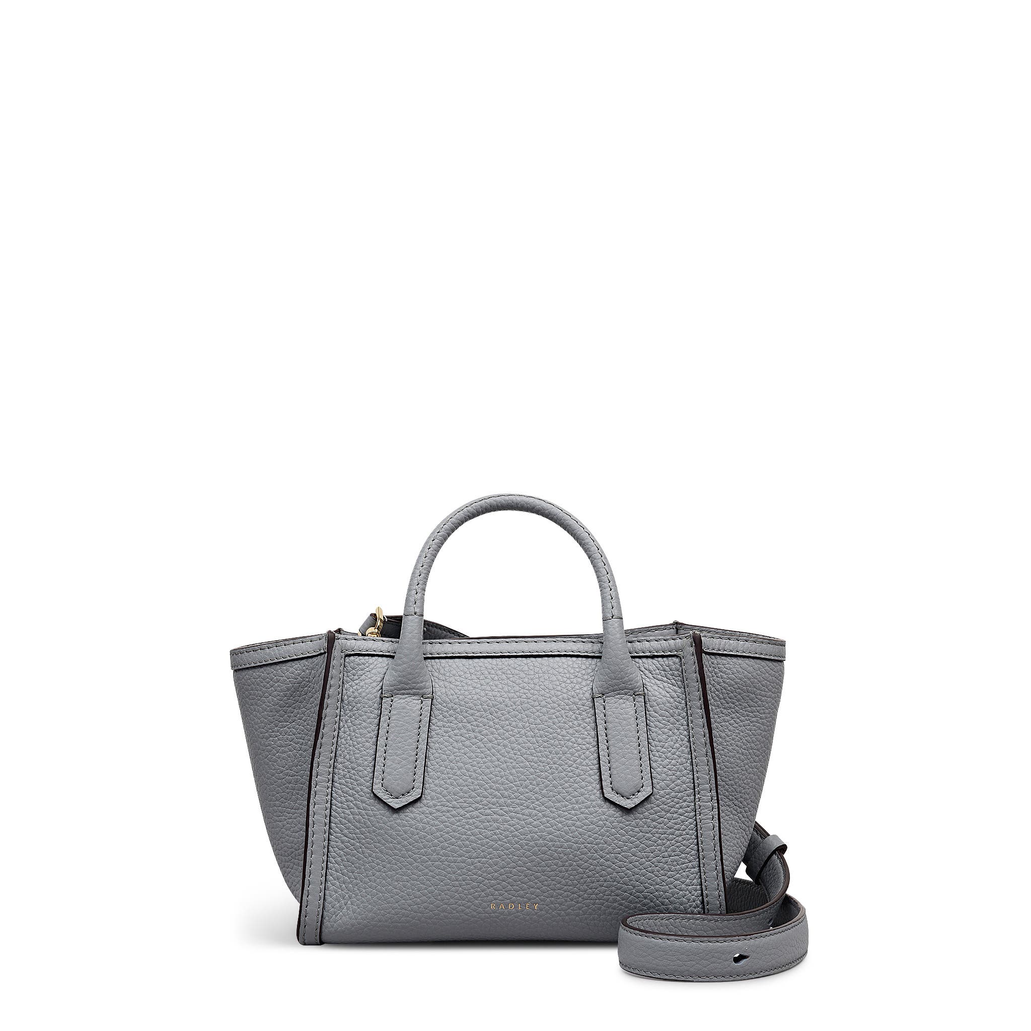 Radley The Amelie Small Ziptop Satchel Bag, Main, color, Steel