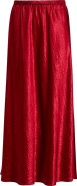 Eileen Fisher Crinkle Satin Bias Skirt