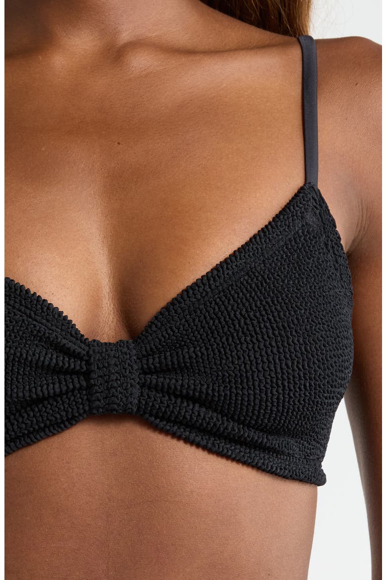 Alicia Textured 2-Piece Bikini, Alternate, color, BLACK