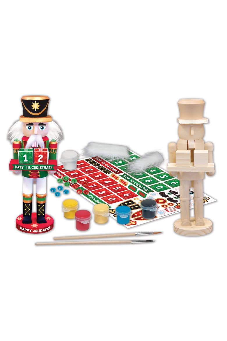 Nutcracker Calendar Wood Paint Set, Alternate, color, Multicolor