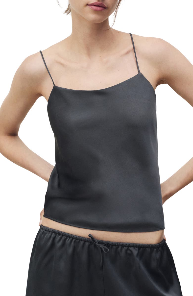 MANGO Satin Camisole, Main, color, 