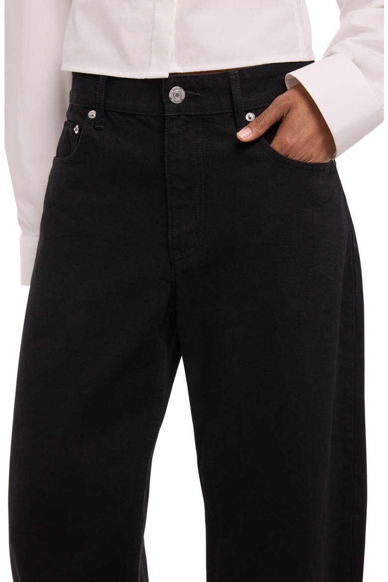 Saddle Jeans, Alternate, color, RINSED BLACK