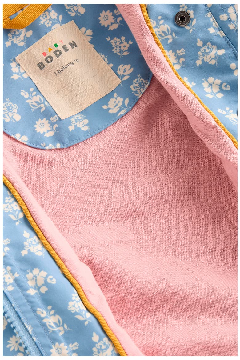 Print Fisherman Coat, Alternate, color, GLACIER BLUE DITSY FLORAL