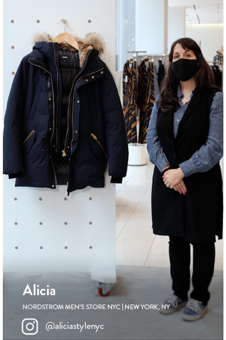 'Edward' Down Parka with Genuine Coyote and Rabbit Fur Trim video