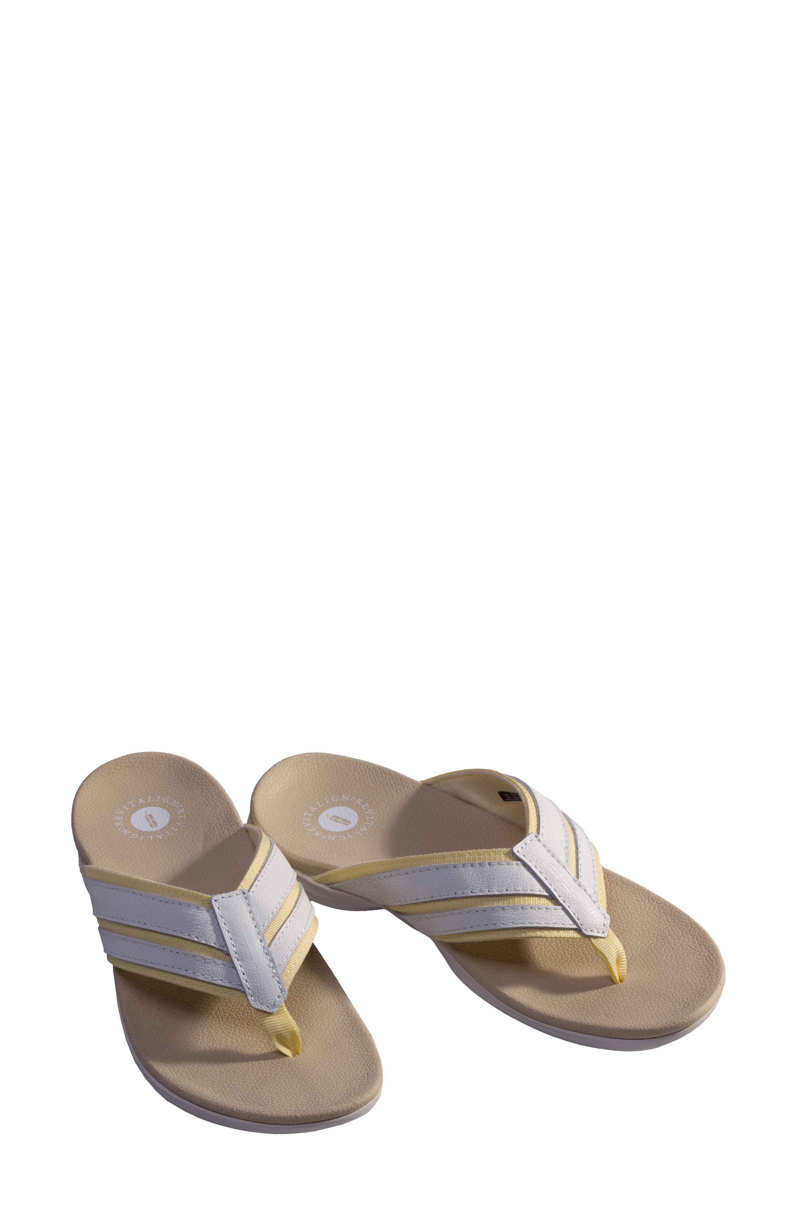 Webbed Orthotic Flip Flop, Alternate, color, PASTEL YELLOW